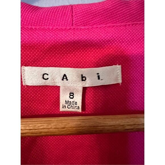 Cabi Women's 8 Power Blazer Jacket Hot Pink Peplum Bottom Preppy Barbiecore - Picture 10 of 12